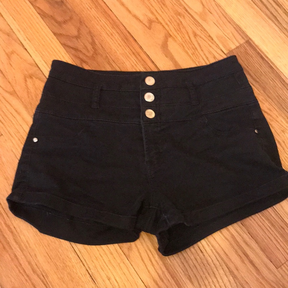 Charlotte Russe, 0, black high waisted shorts